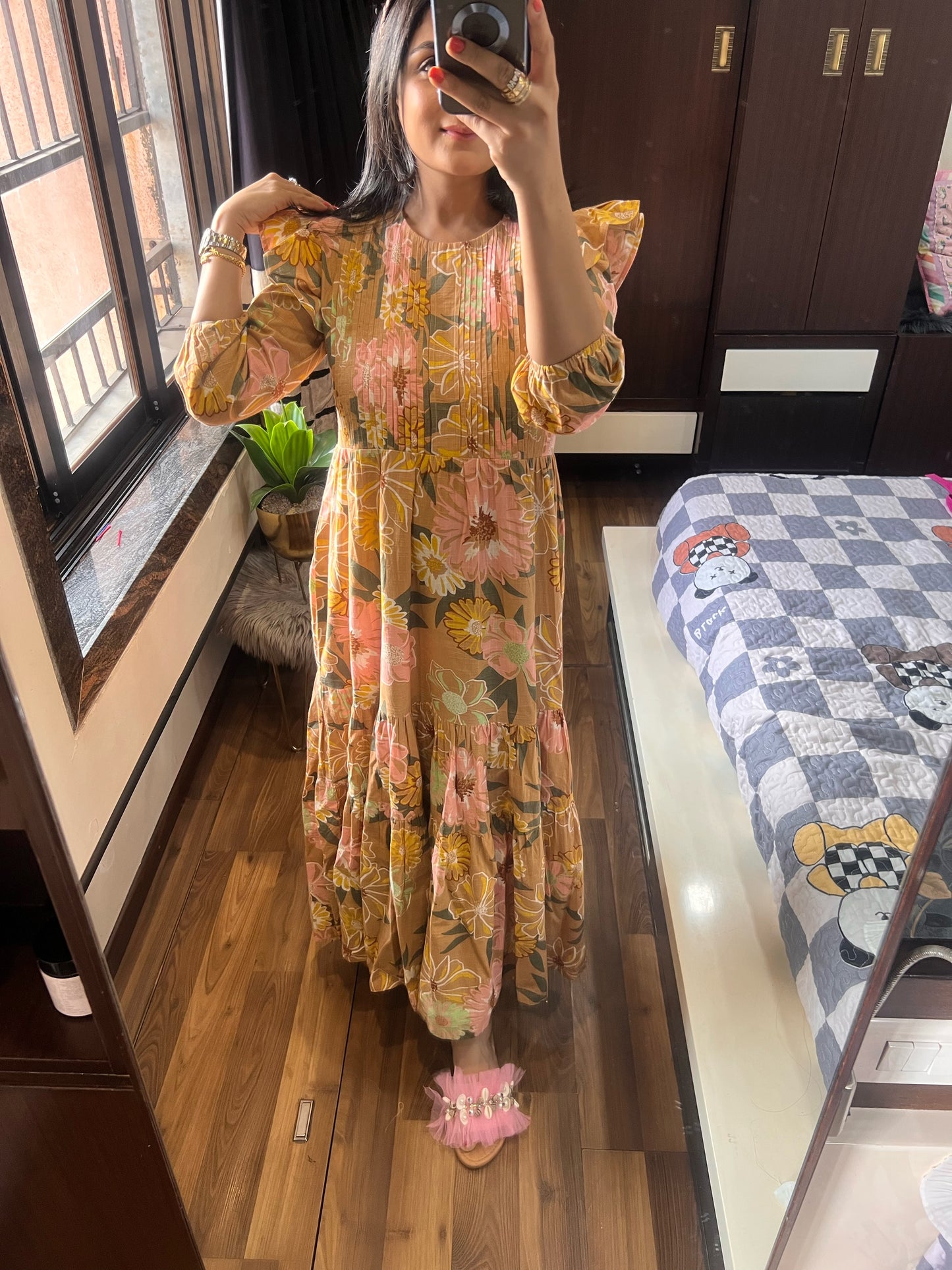 Ruffled Maxi