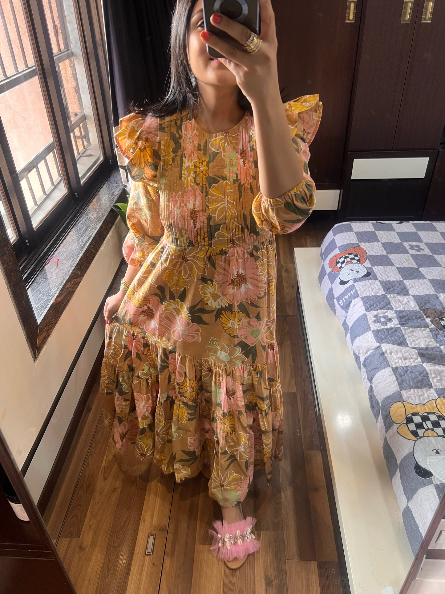 Ruffled Maxi
