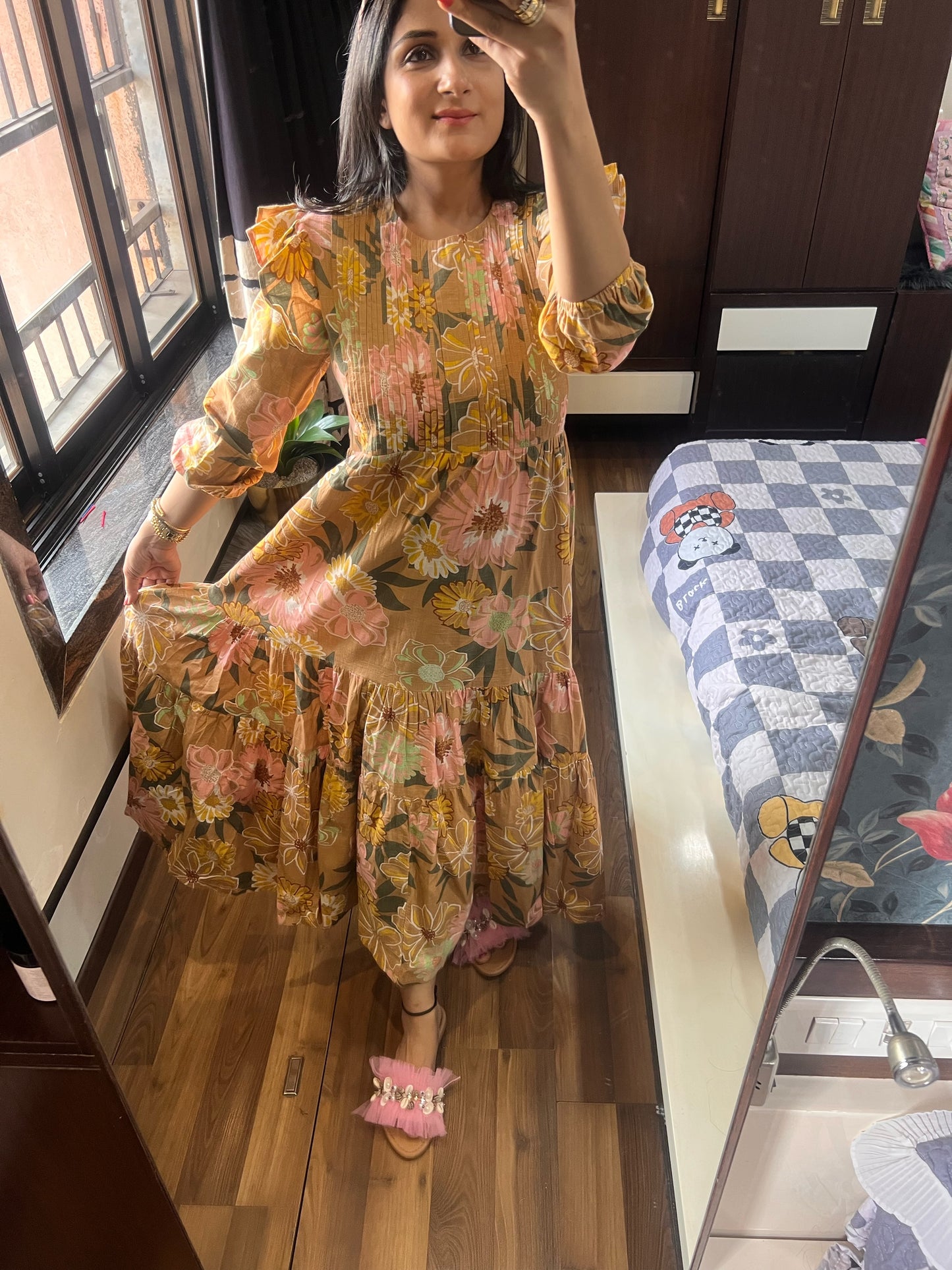 Ruffled Maxi