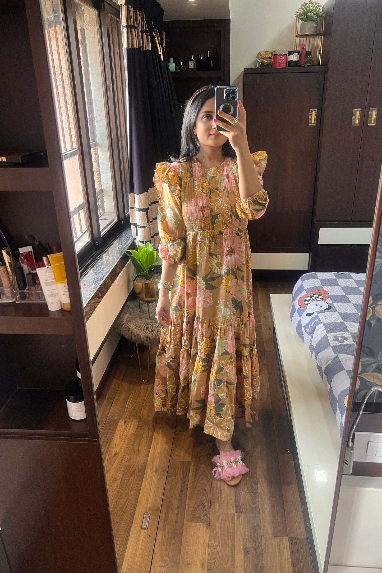 Ruffled Maxi